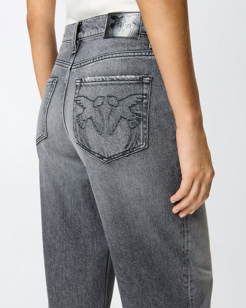 PINKO - JEANS - ESTELLE EGG - MOONLIGHT GRAY DENIM