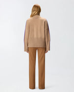 PINKO - PULL - BARBADOS MAGLIA - CAMEL/PURPLE
