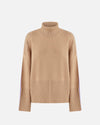 PINKO - PULL - BARBADOS MAGLIA - CAMEL/PURPLE