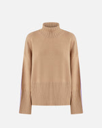 PINKO - PULL - BARBADOS MAGLIA - CAMEL/PURPLE