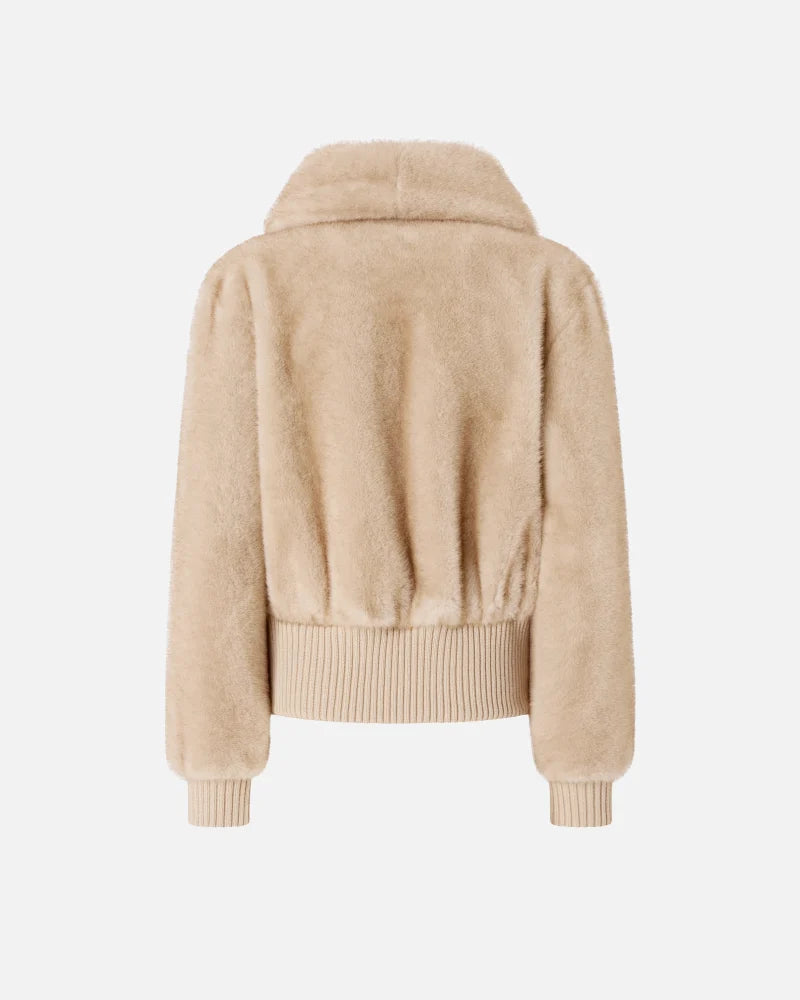 PINKO - BOMPER - BAGELS BOMPER ASPEN - BEIGE-MOONLIGHT