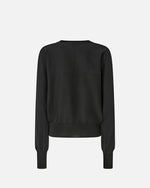 PINKO - PULL - LANZAROTE MAGLIA LANA LOGO IN TRASPARENZ - BLACK