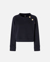 PINKO - SWEATER - MARGARINA MAGLIA FELPA CON BOTTONI - DARKNESS BLUE