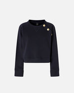 PINKO - SWEATER - MARGARINA MAGLIA FELPA CON BOTTONI - DARKNESS BLUE