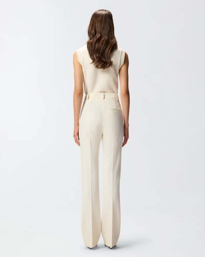PINKO - PITA PANTALONE CREPE POLY - VANILLA