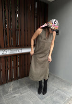 PRINCESS - KLEED - LONG SLEEVELESS DRESS - FOREST NIGHT