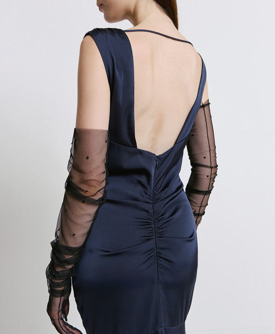 ACCESS - LONG DRESS  - BLUE