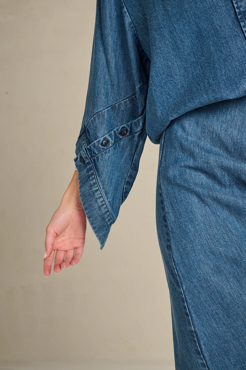 MARCH23 - ROK - W_SKIRT COSTANZA - NAVY