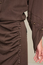 MARCH23 - ROK - W_SKIRT COSTANZA - CHOCOLAT
