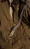 LA BOUCLE - CAMPANIA - SUEDE WAXED COTTON - DARK GREY