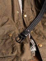 LA BOUCLE - LOMBARDIA - WAXED COTTON - BLACK