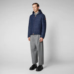SAVE THE DUCK - HOODED JACKET DONALD - NAVY BLUE