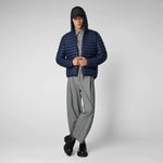 SAVE THE DUCK - HOODED JACKET DONALD - NAVY BLUE
