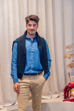 R2 AMSTERDAM - HEMD - DENIM BLUE