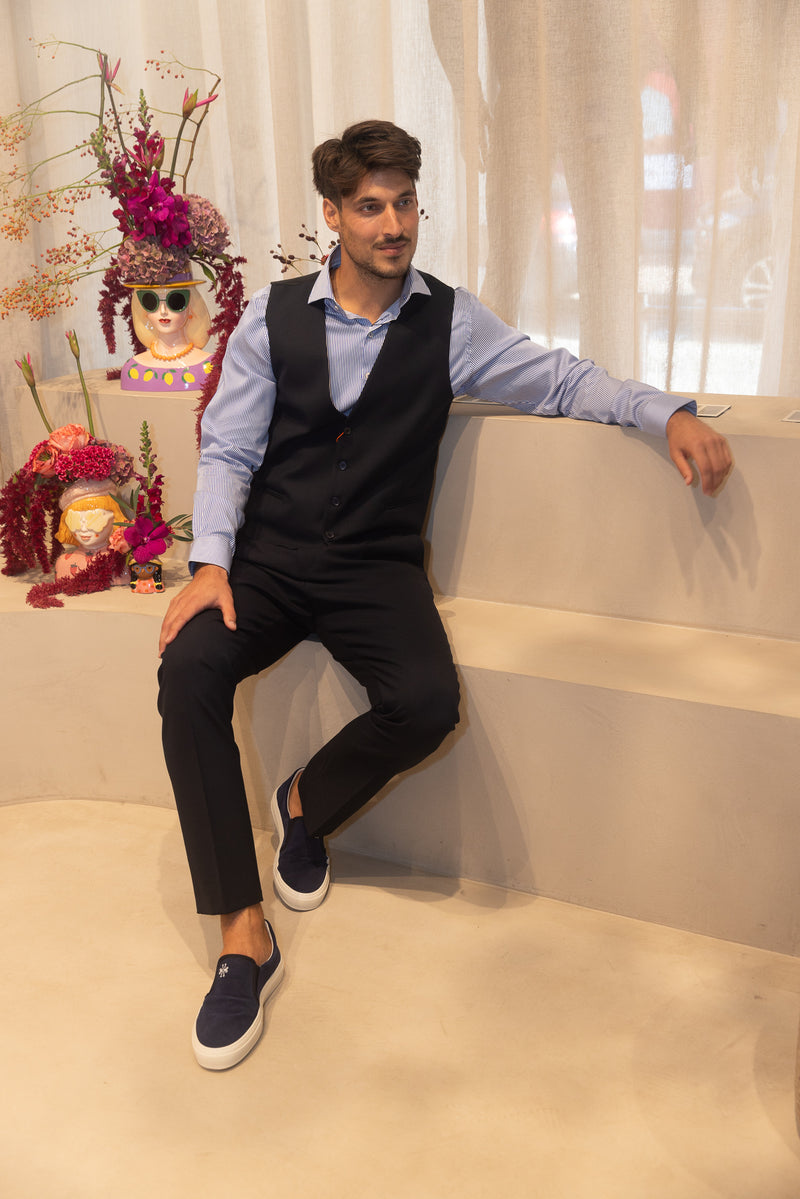 R2 AMSTERDAM - HEMD - COBALT