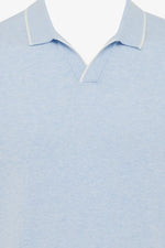 GENTILUOMO - POLO - POLO NO BUTTONS SS - LIGHT BLUE