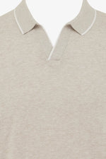 GENTILUOMO - POLO - POLO NO BUTTONS SS - SAND