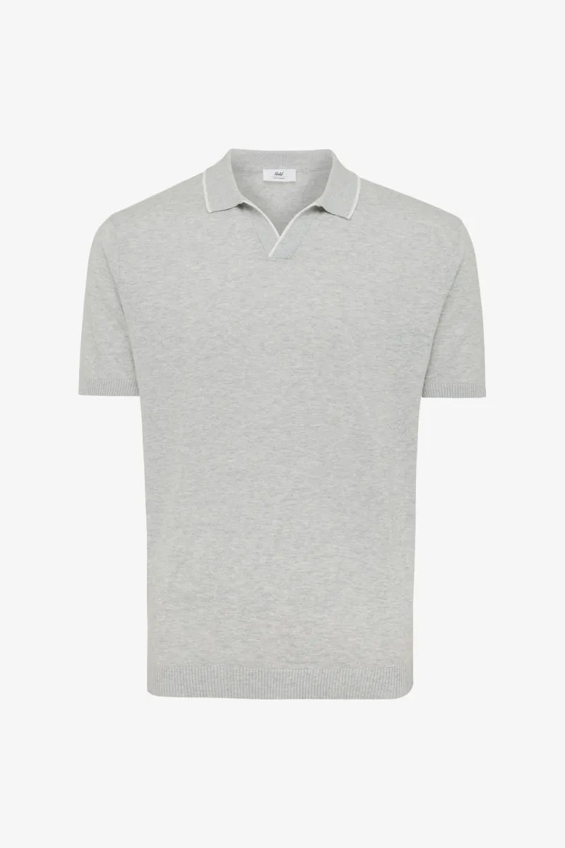 GENTILUOMO - POLO - POLO NO BUTTONS SS - GREY