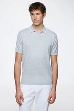 GENTILUOMO - POLO - POLO NO BUTTONS SS - GREY