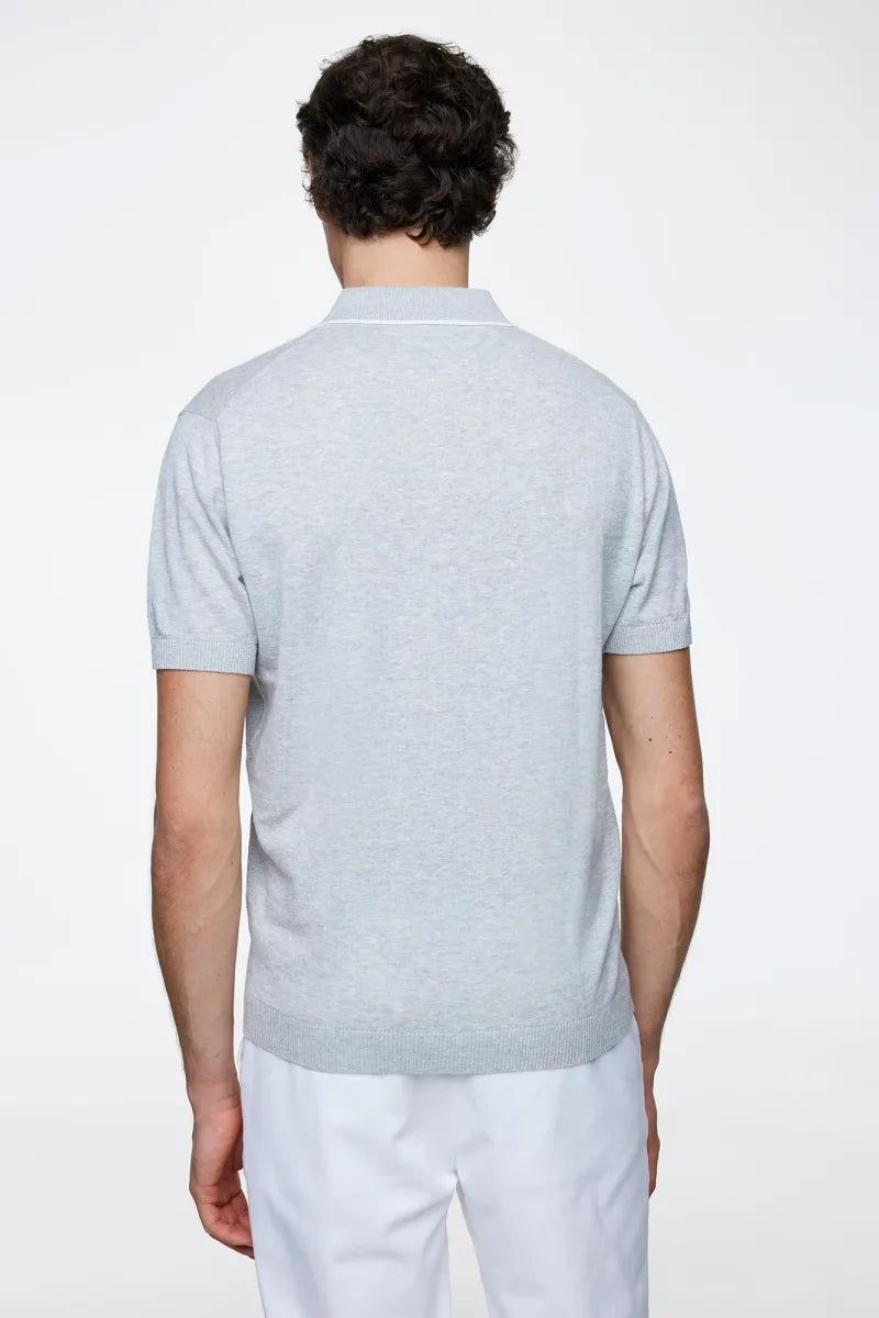 GENTILUOMO - POLO - POLO NO BUTTONS SS - GREY