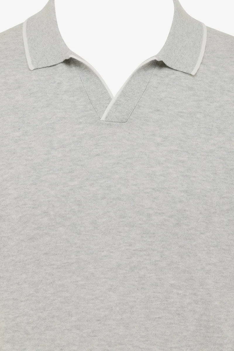 GENTILUOMO - POLO - POLO NO BUTTONS SS - GREY