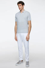 GENTILUOMO - POLO - POLO NO BUTTONS SS - GREY