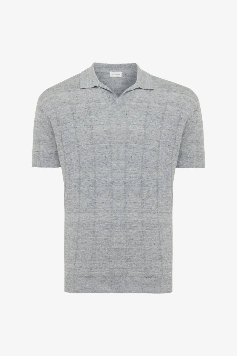 GENTILUOMO - POLO - POLO NO BUTTONS SS - GREY