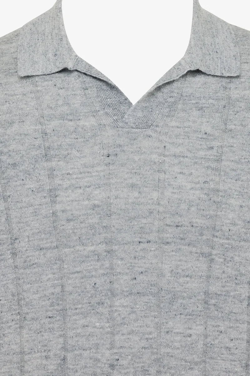 GENTILUOMO - POLO - POLO NO BUTTONS SS - GREY