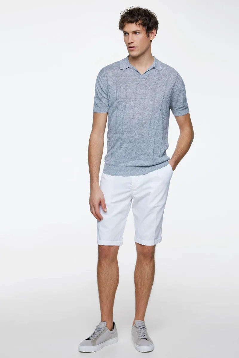 GENTILUOMO - POLO - POLO NO BUTTONS SS - GREY