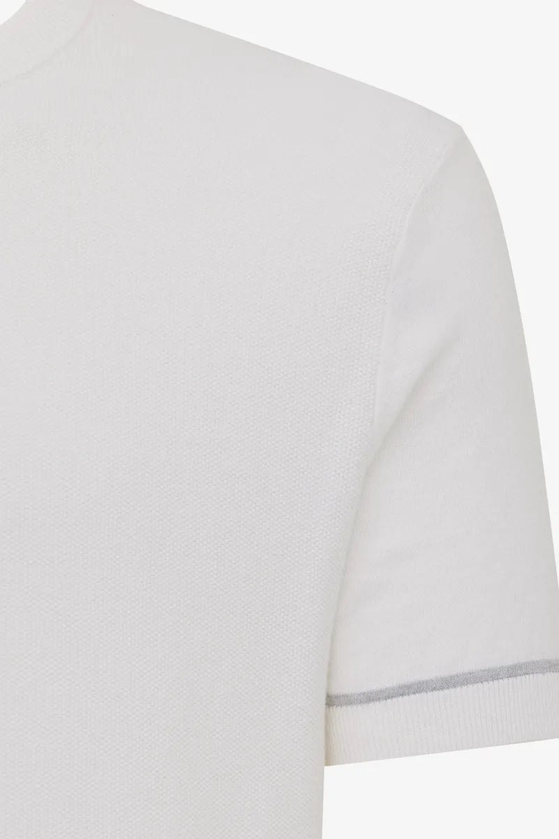 GENTILUOMO - T-SHIRT - ROUND SS - OFF WHITE