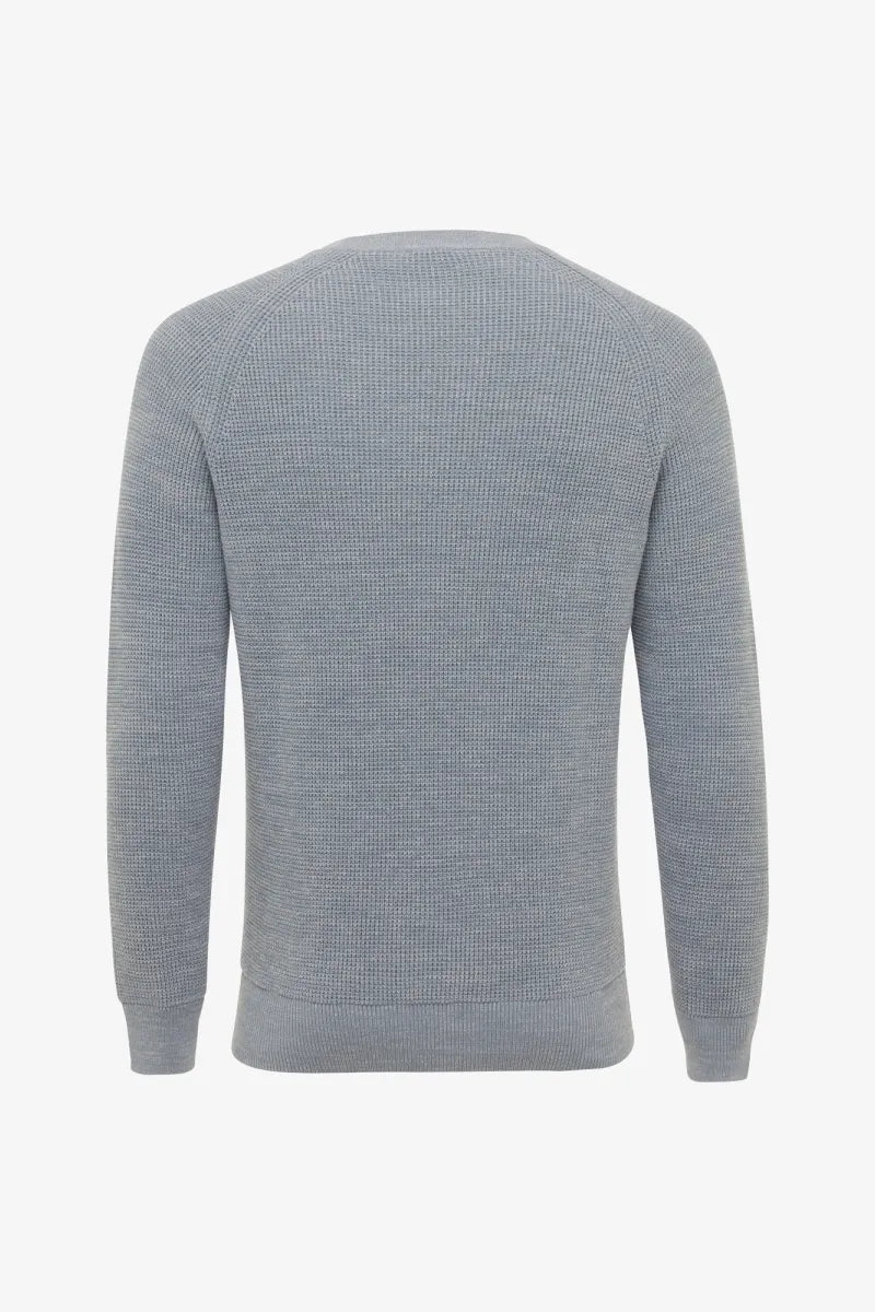 GENTILUOMO - PULL - ROUND LS RAGLAN - BLUE