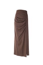 MARCH23 - ROK - W_SKIRT COSTANZA - CHOCOLAT