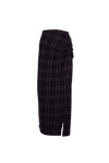 MARCH23 - ROK - A_SKIRT CIRI BOLD CHECK - NAVY