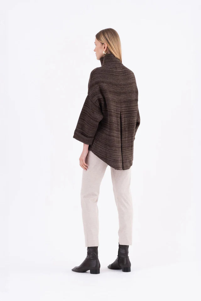 VICARIO CINQUE - VEST - MUSC BROWN MELANGE