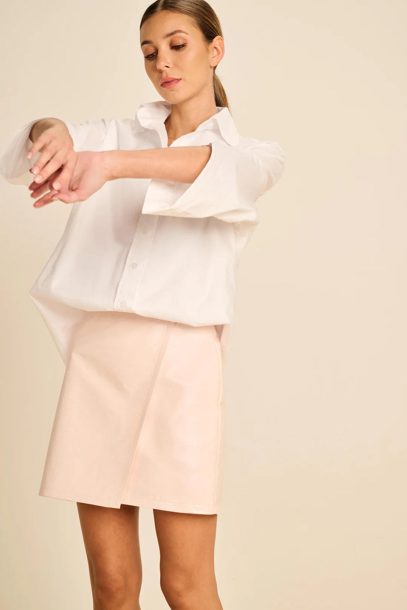 MARCH23 - BLOES - B_BLOUSE ALICE OXFORD - WHITE