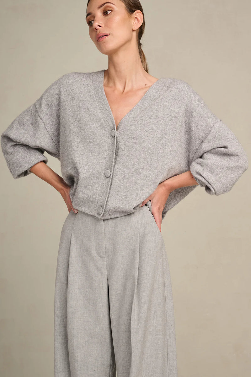 MARCH23 - GILET - D_CARDIGAN ASSANE - SILVER GREY