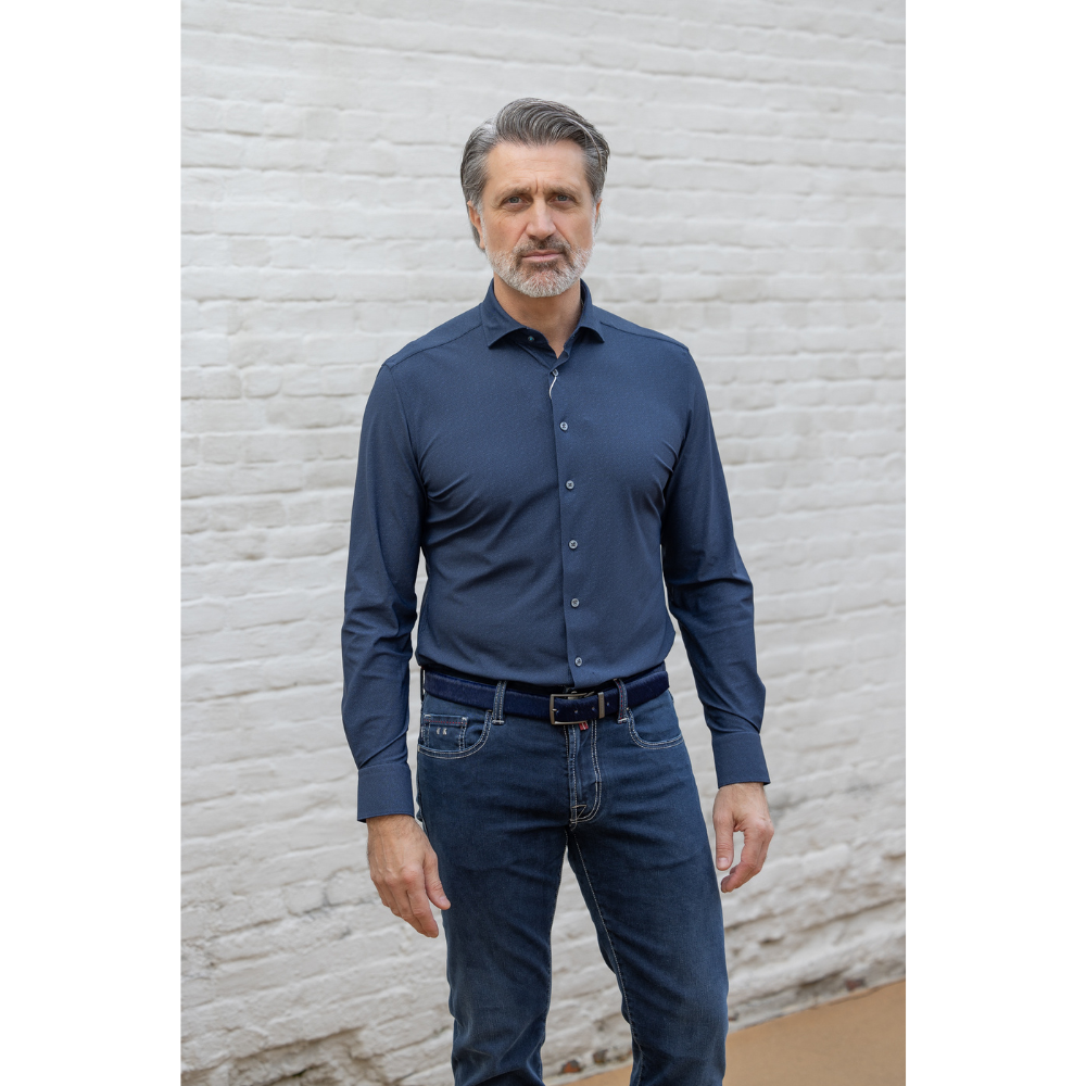 DISTRICT INDIGO - PERFORMANCE SHIRT TWILL - NAVY 310