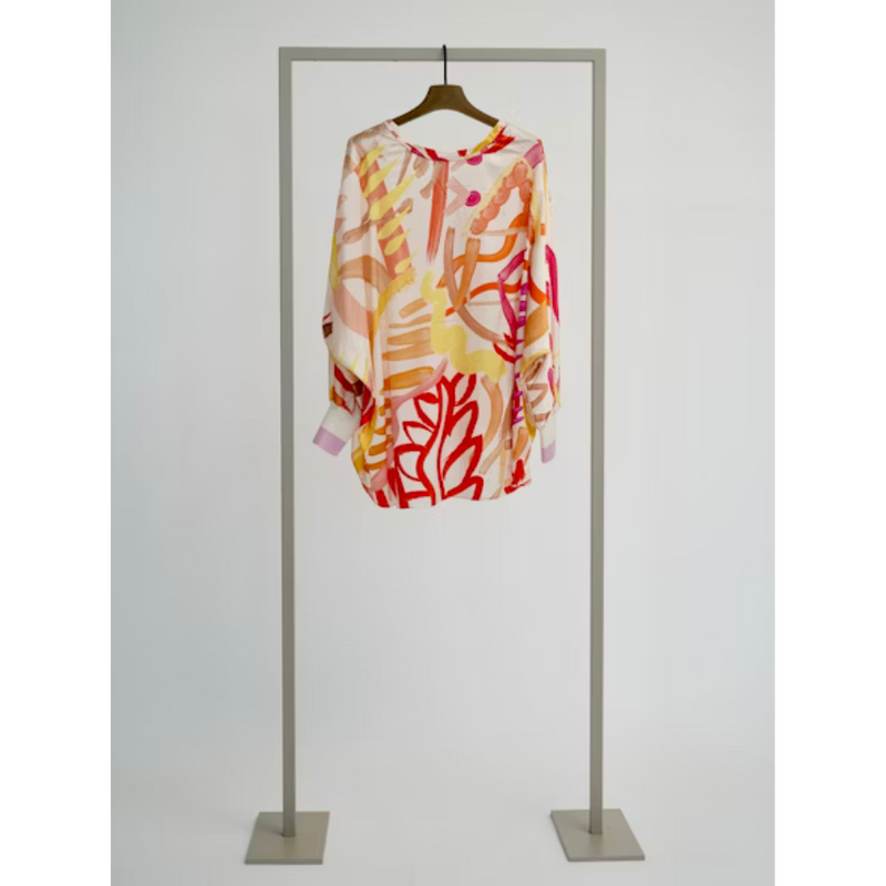 HERZEN'S ANGELEGENHEIT - BLOES - BLUSE OVERSIZE - PEACHY MULTI