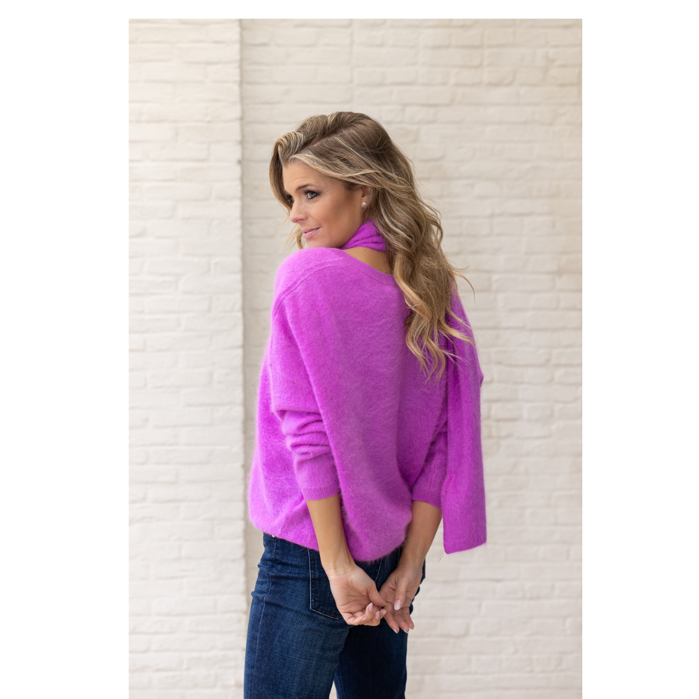 ABSOLUT CASHMERE - PULL - SOELI - NEON PURPLE