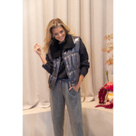DUE AMANTI - BODYWARMER - SNOWY - GUNMETAL