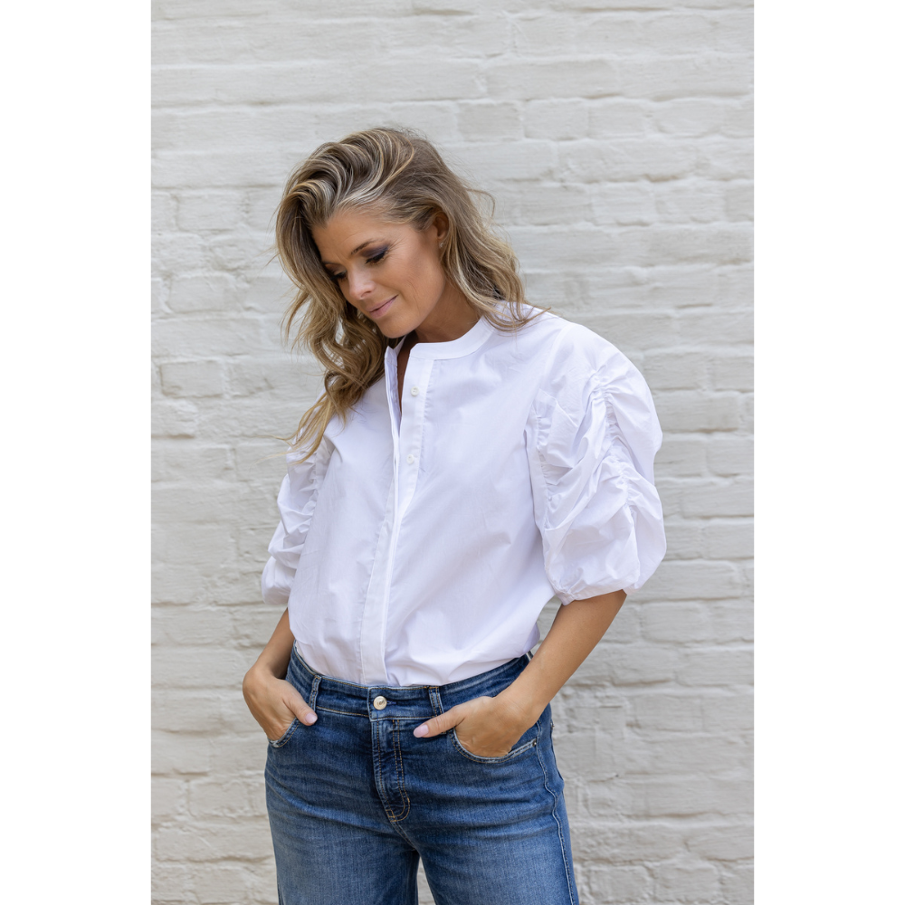 DUE AMANTI - BLOES - LIBBY BLOUSE - WHITE