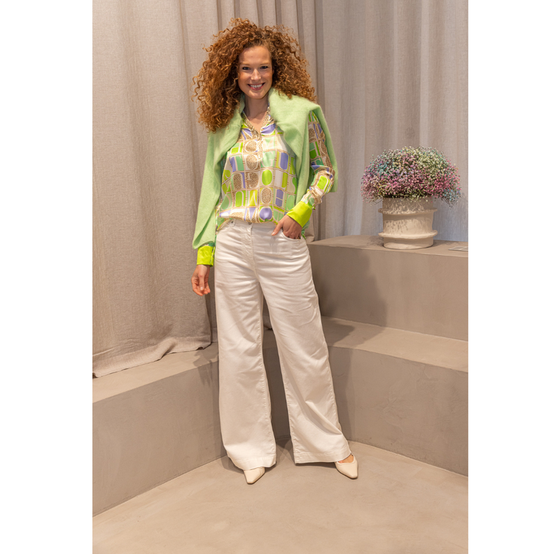PINKO - JEANS - WENDY WIDE LEG - WHITE
