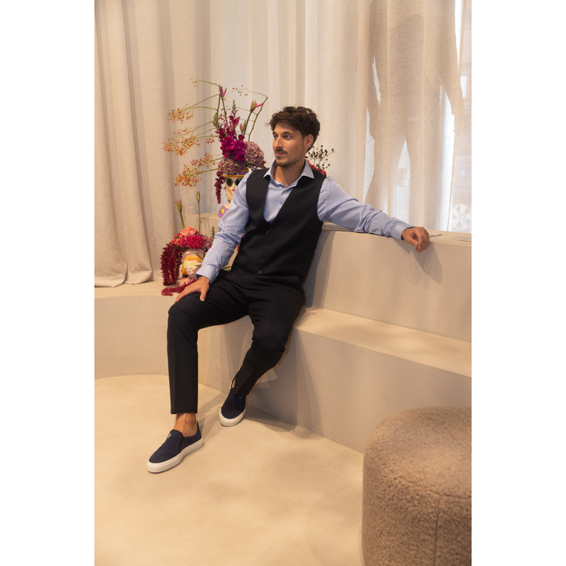 ZUITABLE - BROEK - DICLASH - NAVY 690