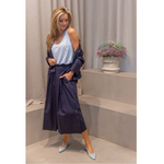BELLA DAHL - TOP - SCOOP NECK TANK TOP - PERENNIAL BLUE