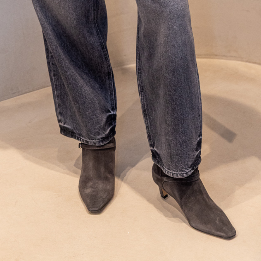 MARCH23 - LAARS - CECILE BOOT CROSTA SUEDE - GREY CROSTA SUEDE