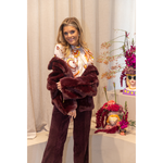 DUE AMANTI - PELSJE - FURKIM FUR JACKET - BURGUNDY