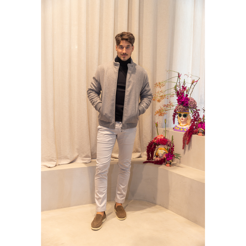 GENTILUOMO - BOMPER - ENNIO COAT - LIGHT BROWN