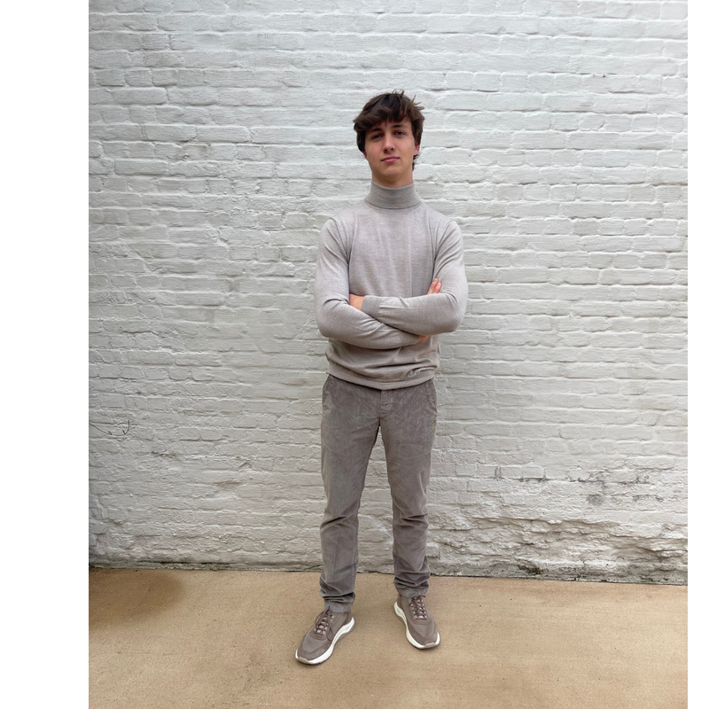 JACOB COHËN - CHINO - BOBBY - CORDUROY - ELEPHANT GREY B75