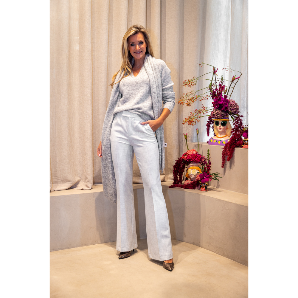 DUE AMANTI - PULL - FAVOLA - GREY MELANGE