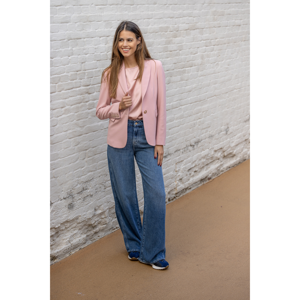 DUE AMANTI - BLAZER - SOELLEN - OUD ROZE